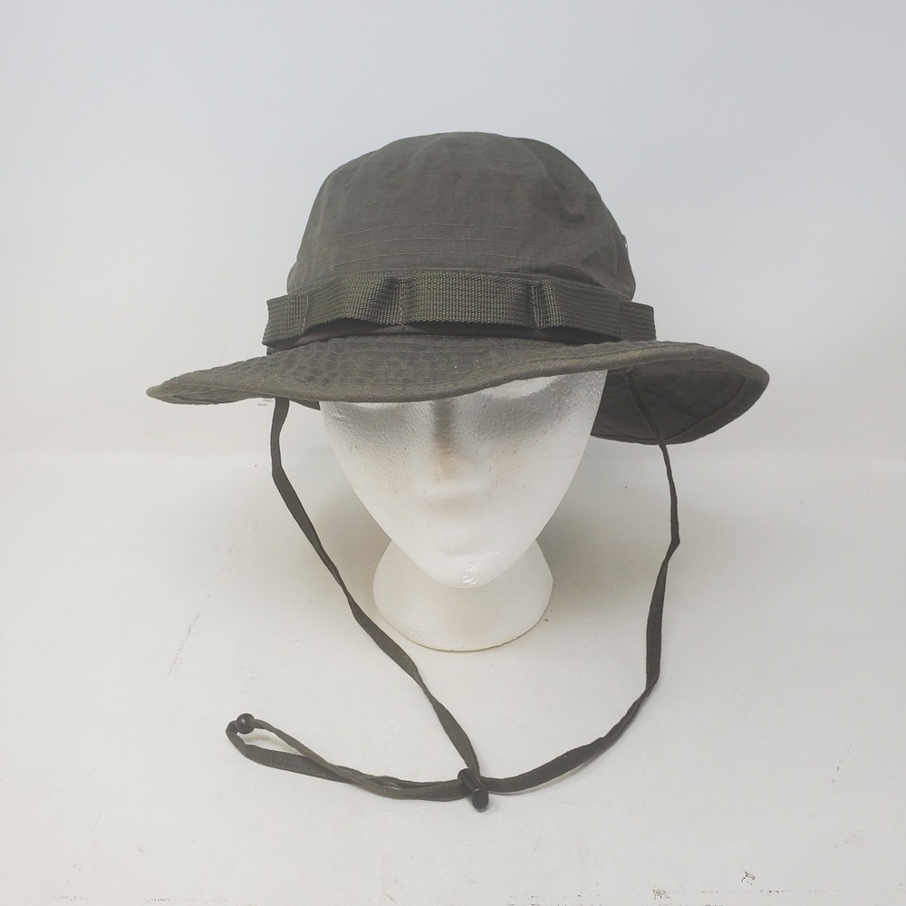Roark Mens Boonie Bucket Hat Olive Green Cotton Ripstop S/M  Packable Gorpcore